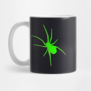 Neon Green and Pink Spider Mug